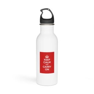 Keep Calm & Carry On <br>stainless steel water bottle